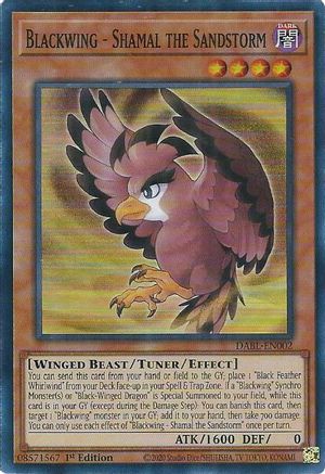 Blackwing - Shamal the Sandstorm (DABL-EN002) - Darkwing Blast 1st Edition - Premium Yugioh Single from Konami - Just $0.25! Shop now at Game Crave Tournament Store