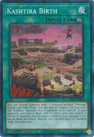 Kashtira Birth (DABL-EN060) - Darkwing Blast 1st Edition - Premium Yugioh Single from Konami - Just $1.56! Shop now at Game Crave Tournament Store