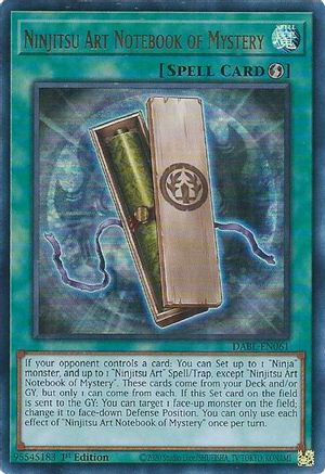 Ninjitsu Art Notebook of Mystery (DABL-EN061) - Darkwing Blast 1st Edition - Premium Yugioh Single from Konami - Just $0.65! Shop now at Game Crave Tournament Store