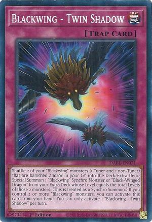 Blackwing - Twin Shadow (DABL-EN071) - Darkwing Blast 1st Edition - Premium Yugioh Single from Konami - Just $0.25! Shop now at Game Crave Tournament Store