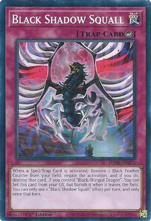 Black Shadow Squall (DABL-EN072) - Darkwing Blast 1st Edition - Premium Yugioh Single from Konami - Just $0.25! Shop now at Game Crave Tournament Store