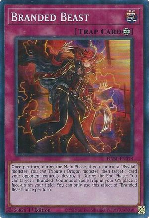 Branded Beast (DABL-EN073) - Darkwing Blast 1st Edition - Premium Yugioh Single from Konami - Just $0.18! Shop now at Game Crave Tournament Store