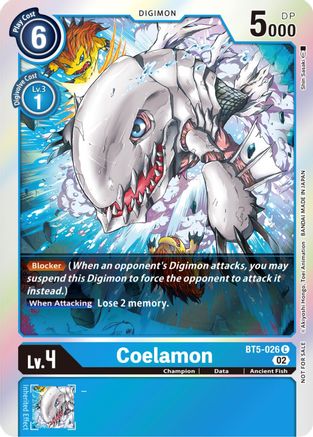 Coelamon (Official Tournament Pack Vol. 7) (BT5-026) - Battle of Omni Foil - Premium Digimon Single from Bandai - Just $0.25! Shop now at Game Crave Tournament Store