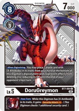 DoruGreymon (Winner Pack Xros Encounter) (BT7-064) - Next Adventure - Premium Digimon Single from Bandai - Just $1.88! Shop now at Game Crave Tournament Store