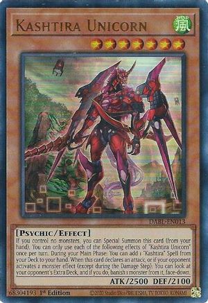 Kashtira Unicorn (DABL-EN013) - Darkwing Blast 1st Edition - Premium Yugioh Single from Konami - Just $11.15! Shop now at Game Crave Tournament Store