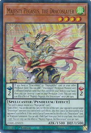 Majesty Pegasus, the Dracoslayer (DABL-EN023) - Darkwing Blast 1st Edition - Premium Yugioh Single from Konami - Just $0.37! Shop now at Game Crave Tournament Store