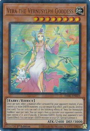 Vera the Vernusylph Goddess (DABL-EN025) - Darkwing Blast 1st Edition - Premium Yugioh Single from Konami - Just $0.33! Shop now at Game Crave Tournament Store