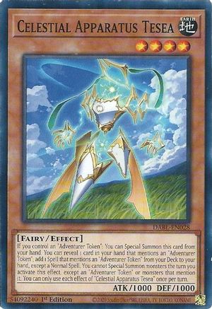 Celestial Apparatus Tesea (DABL-EN028) - Darkwing Blast 1st Edition - Premium Yugioh Single from Konami - Just $0.25! Shop now at Game Crave Tournament Store