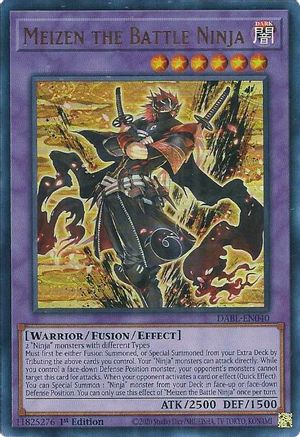 Meizen the Battle Ninja (DABL-EN040) - Darkwing Blast 1st Edition - Premium Yugioh Single from Konami - Just $0.90! Shop now at Game Crave Tournament Store