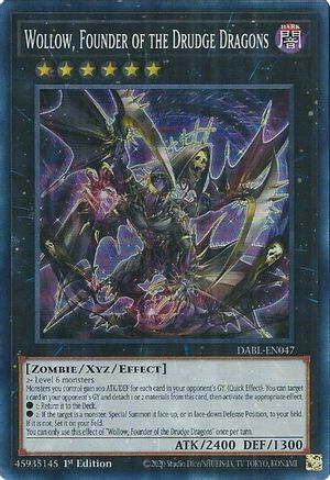 Wollow, Founder of the Drudge Dragons (DABL-EN047) - Darkwing Blast 1st Edition - Premium Yugioh Single from Konami - Just $0.26! Shop now at Game Crave Tournament Store