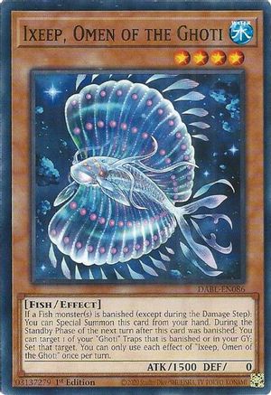 Ixeep, Omen of the Ghoti (DABL-EN086) - Darkwing Blast 1st Edition - Premium Yugioh Single from Konami - Just $0.25! Shop now at Game Crave Tournament Store