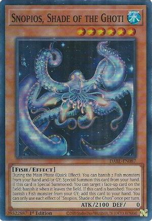 Snopios, Shade of the Ghoti (DABL-EN087) - Darkwing Blast 1st Edition - Premium Yugioh Single from Konami - Just $0.30! Shop now at Game Crave Tournament Store