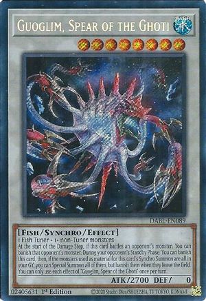 Guoglim, Spear of the Ghoti (DABL-EN089) - Darkwing Blast 1st Edition - Premium Yugioh Single from Konami - Just $0.67! Shop now at Game Crave Tournament Store