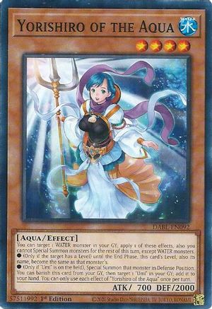 Yorishiro of the Aqua (DABL-EN092) - Darkwing Blast 1st Edition - Premium Yugioh Single from Konami - Just $0.25! Shop now at Game Crave Tournament Store