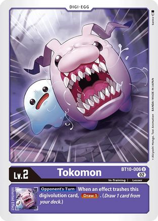 Tokomon (BT10-006) - Xros Encounter - Premium Digimon Single from Bandai - Just $0.25! Shop now at Game Crave Tournament Store