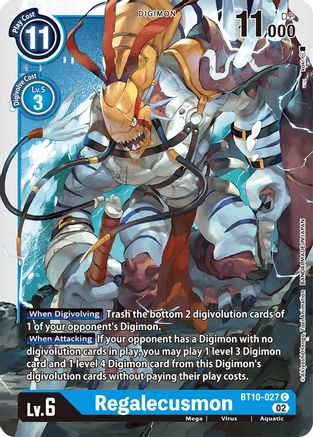 Regalecusmon (BT10-027) - Xros Encounter - Premium Digimon Single from Bandai - Just $0.25! Shop now at Game Crave Tournament Store