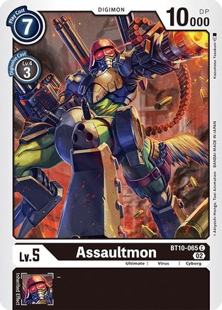 Assaultmon (BT10-065) - Xros Encounter - Premium Digimon Single from Bandai - Just $0.08! Shop now at Game Crave Tournament Store