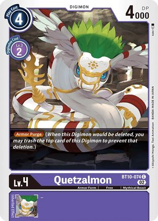 Quetzalmon (BT10-074) - Xros Encounter - Premium Digimon Single from Bandai - Just $0.25! Shop now at Game Crave Tournament Store