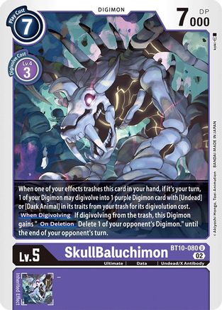 SkullBaluchimon (BT10-080) - Xros Encounter - Premium Digimon Single from Bandai - Just $0.08! Shop now at Game Crave Tournament Store