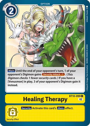 Healing Therapy (BT10-099) - Xros Encounter - Premium Digimon Single from Bandai - Just $0.25! Shop now at Game Crave Tournament Store