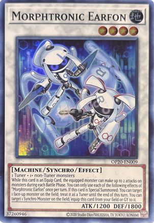 Morphtronic Earfon (OP20-EN009) - OTS Tournament Pack 20 Unlimited - Premium Yugioh Single from Konami - Just $0.25! Shop now at Game Crave Tournament Store