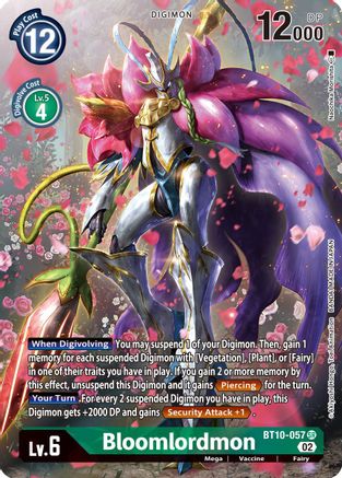 Bloomlordmon (Alternate Art) (BT10-057) - Xros Encounter Foil - Premium Digimon Single from Bandai - Just $23.35! Shop now at Game Crave Tournament Store
