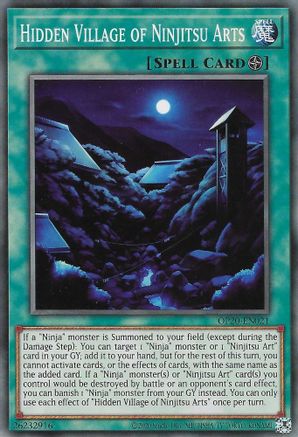 Hidden Village of Ninjitsu Arts (OP20-EN021) - OTS Tournament Pack 20 Unlimited - Premium Yugioh Single from Konami - Just $0.25! Shop now at Game Crave Tournament Store