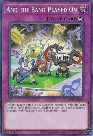 And the Band Played On (OP20-EN024) - OTS Tournament Pack 20 Unlimited - Premium Yugioh Single from Konami - Just $0.25! Shop now at Game Crave Tournament Store