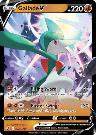 Gallade V SWSH258/307 - SWSH Black Star Promos Holofoil - Premium Pokemon Single from Nintendo - Just $0.50! Shop now at Game Crave Tournament Store