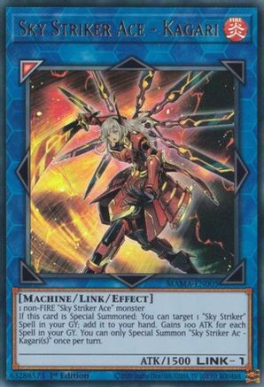 Sky Striker Ace - Kagari (MAMA-EN005) - Magnificent Mavens 1st Edition - Premium Yugioh Single from Konami - Just $0.29! Shop now at Game Crave Tournament Store