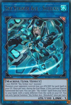 Sky Striker Ace - Shizuku (MAMA-EN006) - Magnificent Mavens 1st Edition - Premium Yugioh Single from Konami - Just $0.45! Shop now at Game Crave Tournament Store