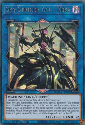 Sky Striker Ace - Zeke (MAMA-EN008) - Magnificent Mavens 1st Edition - Premium Yugioh Single from Konami - Just $0.08! Shop now at Game Crave Tournament Store