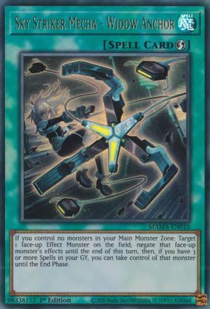 Sky Striker Mecha - Widow Anchor (MAMA-EN010) - Magnificent Mavens 1st Edition - Premium Yugioh Single from Konami - Just $3.79! Shop now at Game Crave Tournament Store