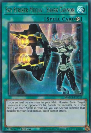 Sky Striker Mecha - Shark Cannon (MAMA-EN011) - Magnificent Mavens 1st Edition - Premium Yugioh Single from Konami - Just $0.26! Shop now at Game Crave Tournament Store