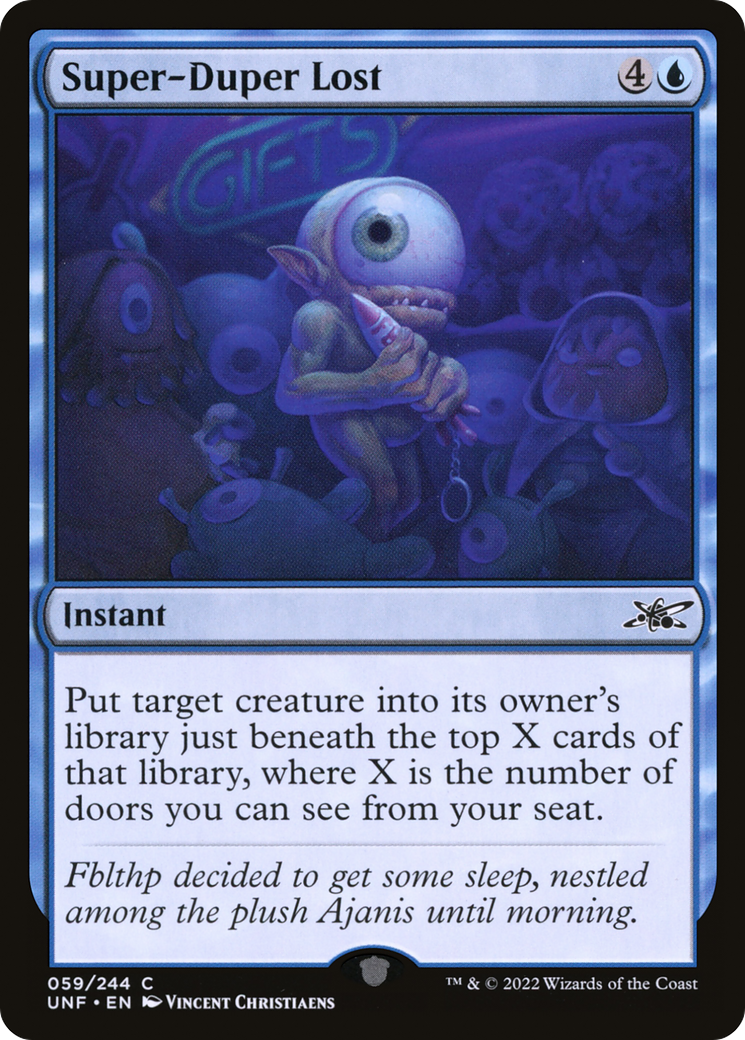 Super-Duper Lost (UNF-059) - Unfinity - Premium MTG Single from Wizards of the Coast - Just $0.08! Shop now at Game Crave Tournament Store