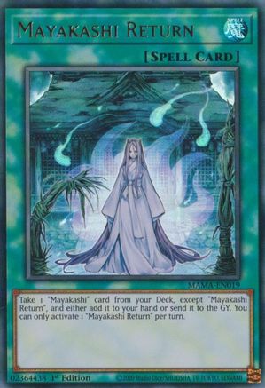 Mayakashi Return (MAMA-EN019) - Magnificent Mavens 1st Edition - Premium Yugioh Single from Konami - Just $0.25! Shop now at Game Crave Tournament Store