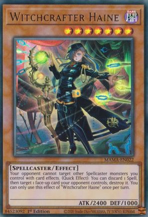 Witchcrafter Haine (MAMA-EN022) - Magnificent Mavens 1st Edition - Premium Yugioh Single from Konami - Just $0.25! Shop now at Game Crave Tournament Store