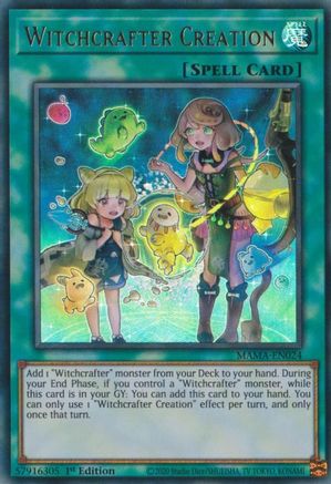 Witchcrafter Creation (MAMA-EN024) - Magnificent Mavens 1st Edition - Premium Yugioh Single from Konami - Just $0.25! Shop now at Game Crave Tournament Store