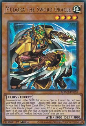 Mudora the Sword Oracle (MAMA-EN026) - Magnificent Mavens 1st Edition - Premium Yugioh Single from Konami - Just $0.40! Shop now at Game Crave Tournament Store