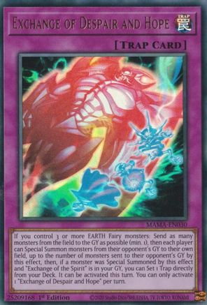 Exchange of Despair and Hope (MAMA-EN030) - Magnificent Mavens 1st Edition - Premium Yugioh Single from Konami - Just $0.25! Shop now at Game Crave Tournament Store