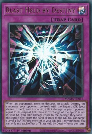 Blast Held by Destiny (MAMA-EN031) - Magnificent Mavens 1st Edition - Premium Yugioh Single from Konami - Just $0.25! Shop now at Game Crave Tournament Store
