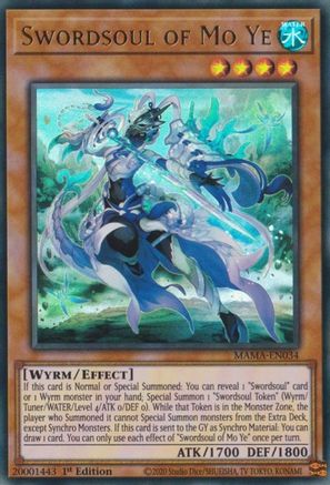 Swordsoul of Mo Ye (MAMA-EN034) - Magnificent Mavens 1st Edition - Premium Yugioh Single from Konami - Just $1.27! Shop now at Game Crave Tournament Store