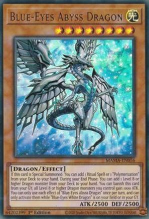 Blue-Eyes Abyss Dragon (MAMA-EN056) - Magnificent Mavens 1st Edition - Premium Yugioh Single from Konami - Just $0.26! Shop now at Game Crave Tournament Store