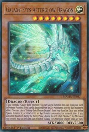 Galaxy-Eyes Afterglow Dragon (MAMA-EN057) - Magnificent Mavens 1st Edition - Premium Yugioh Single from Konami - Just $0.25! Shop now at Game Crave Tournament Store