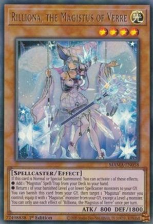 Rilliona, the Magistus of Verre (MAMA-EN058) - Magnificent Mavens 1st Edition - Premium Yugioh Single from Konami - Just $0.25! Shop now at Game Crave Tournament Store