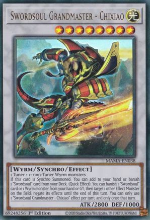 Swordsoul Grandmaster - Chixiao (MAMA-EN038) - Magnificent Mavens 1st Edition - Premium Yugioh Single from Konami - Just $0.96! Shop now at Game Crave Tournament Store