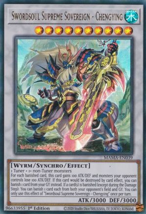 Swordsoul Supreme Sovereign - Chengying (MAMA-EN039) - Magnificent Mavens 1st Edition - Premium Yugioh Single from Konami - Just $0.90! Shop now at Game Crave Tournament Store