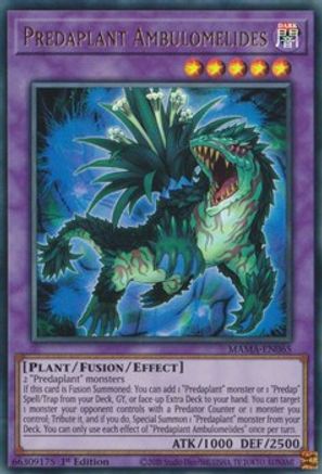 Predaplant Ambulomelides (MAMA-EN065) - Magnificent Mavens 1st Edition - Premium Yugioh Single from Konami - Just $0.25! Shop now at Game Crave Tournament Store