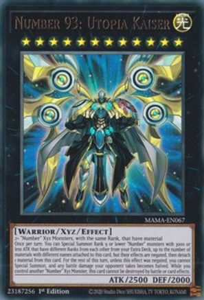Number 93: Utopia Kaiser (MAMA-EN067) - Magnificent Mavens 1st Edition - Premium Yugioh Single from Konami - Just $0.25! Shop now at Game Crave Tournament Store