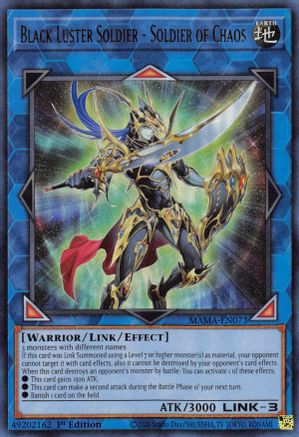 Black Luster Soldier - Soldier of Chaos (MAMA-EN073) - Magnificent Mavens 1st Edition - Premium Yugioh Single from Konami - Just $3.49! Shop now at Game Crave Tournament Store